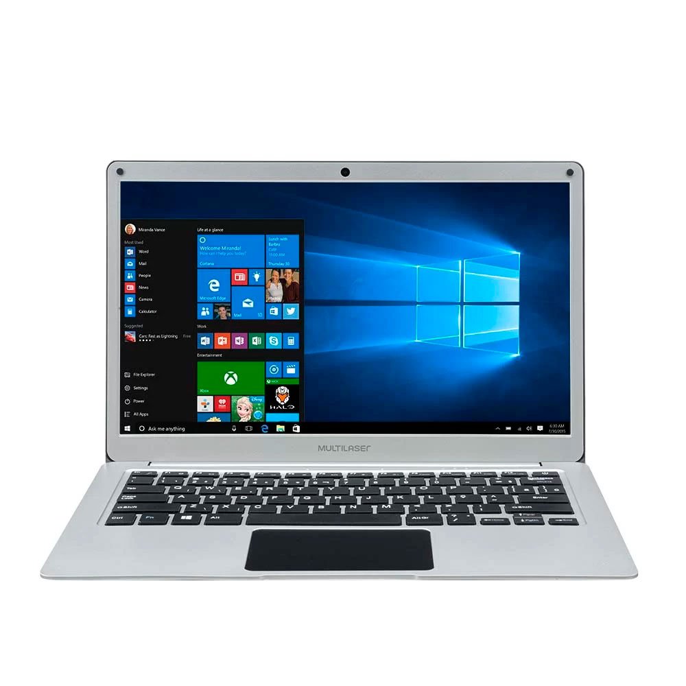 Notebook - Multilaser Pc240 Celeron N3350 4gb 500gb Ssd Windows 10 Professional Legacy 13,3" Polegadas